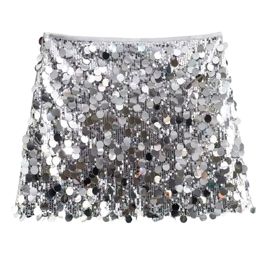 Pop of Sparkle Mini Skirt