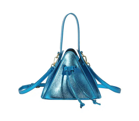 Metallic Diamond Shape Handbag