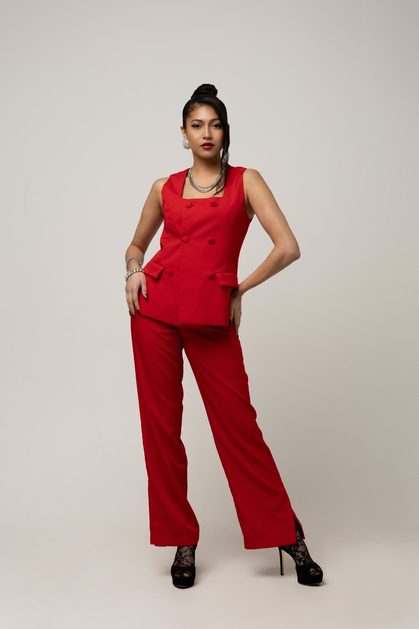 Red Women’s Suit