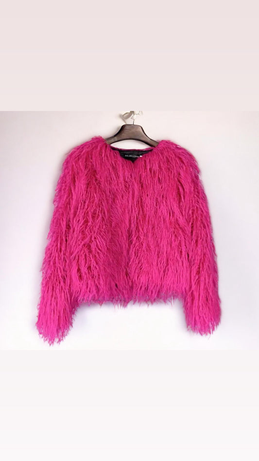 Pop of Color Fur Jacket